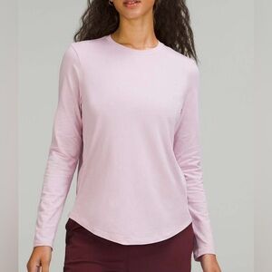 Lululemon Love Long Sleeve Shirt Pink Peony Size 14